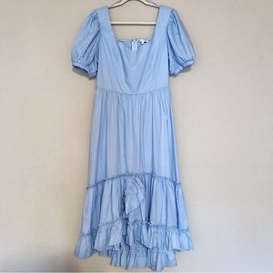 English Factory Square Neck Ruffle Dress sz L